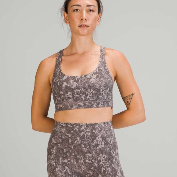 lululemon athletica Other - #171 Lululemon Energy Bra *Medium Support, B–D Cups Hideaway Camo Lunar Rock